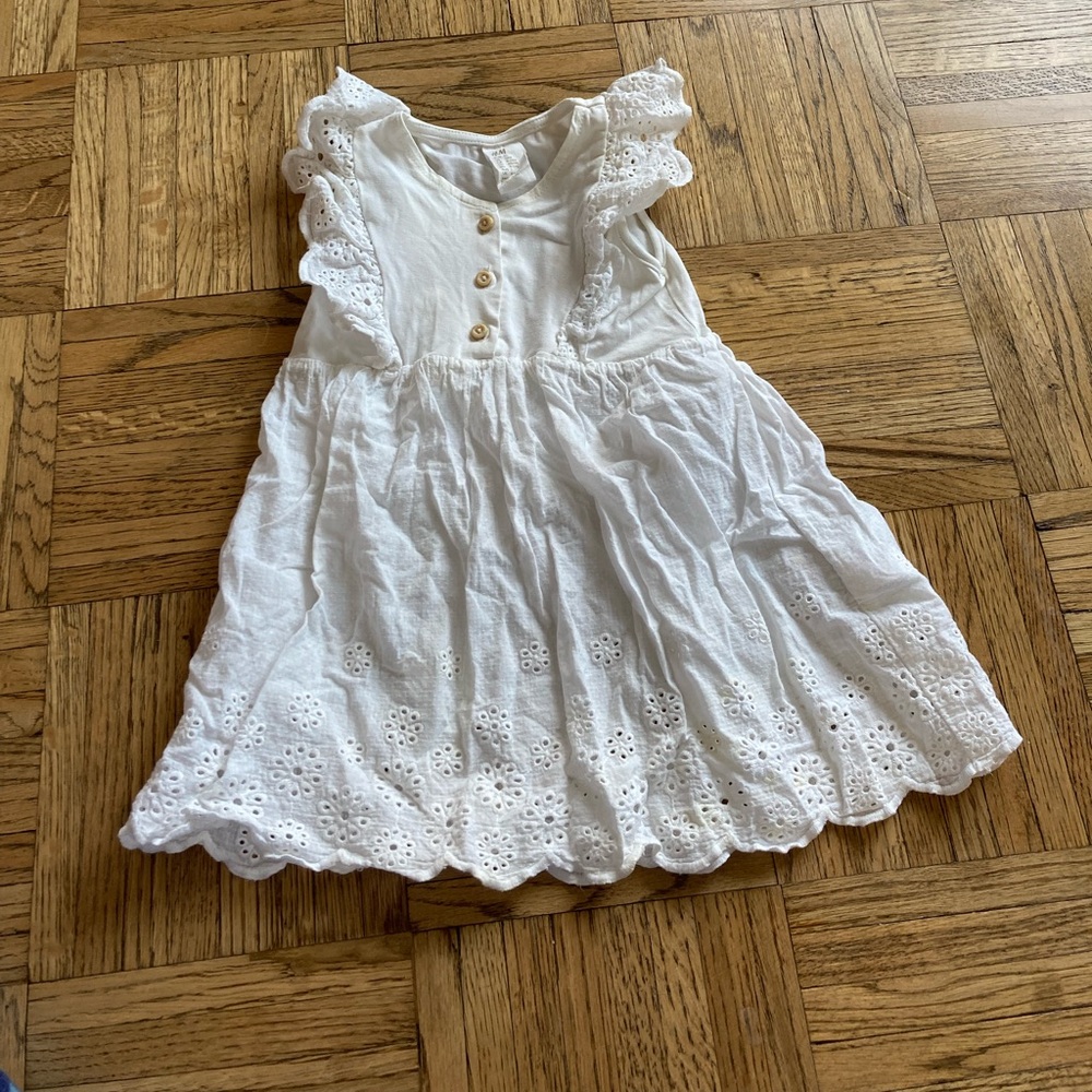 H&M White Baby Dress 12 months